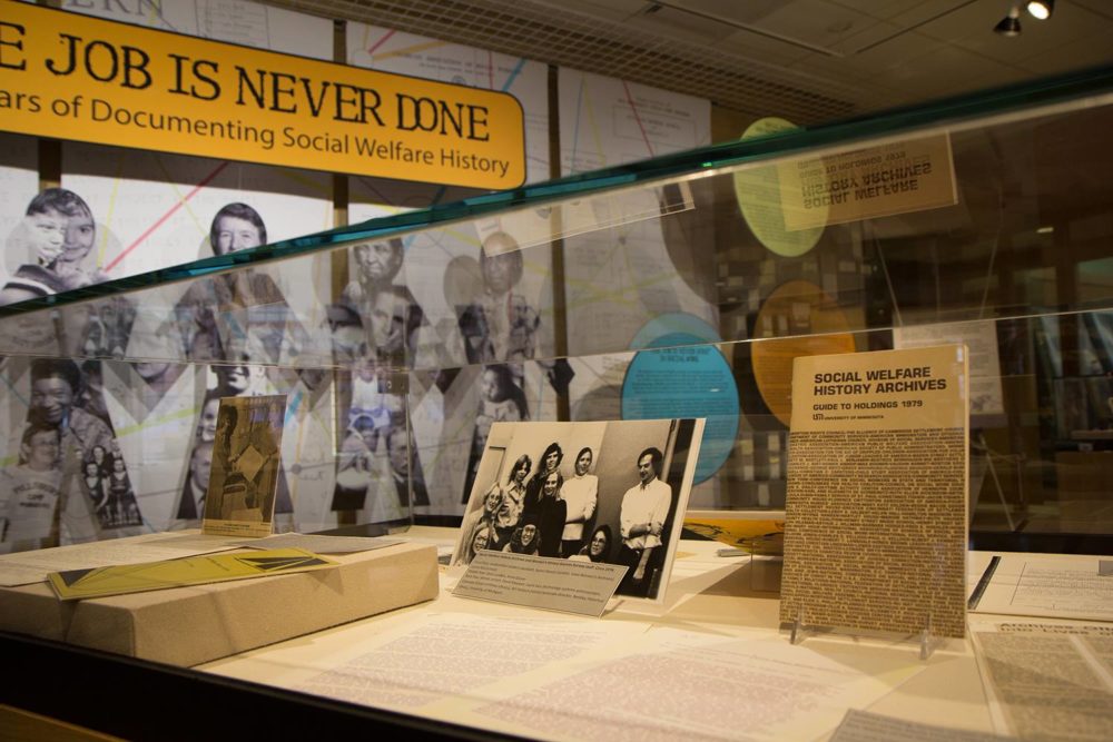 A view of the exhibit gallery.
