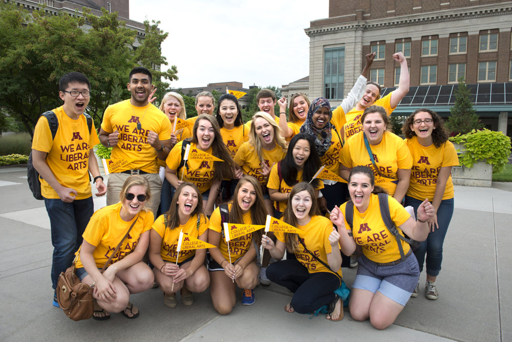 Students at Welcome Week