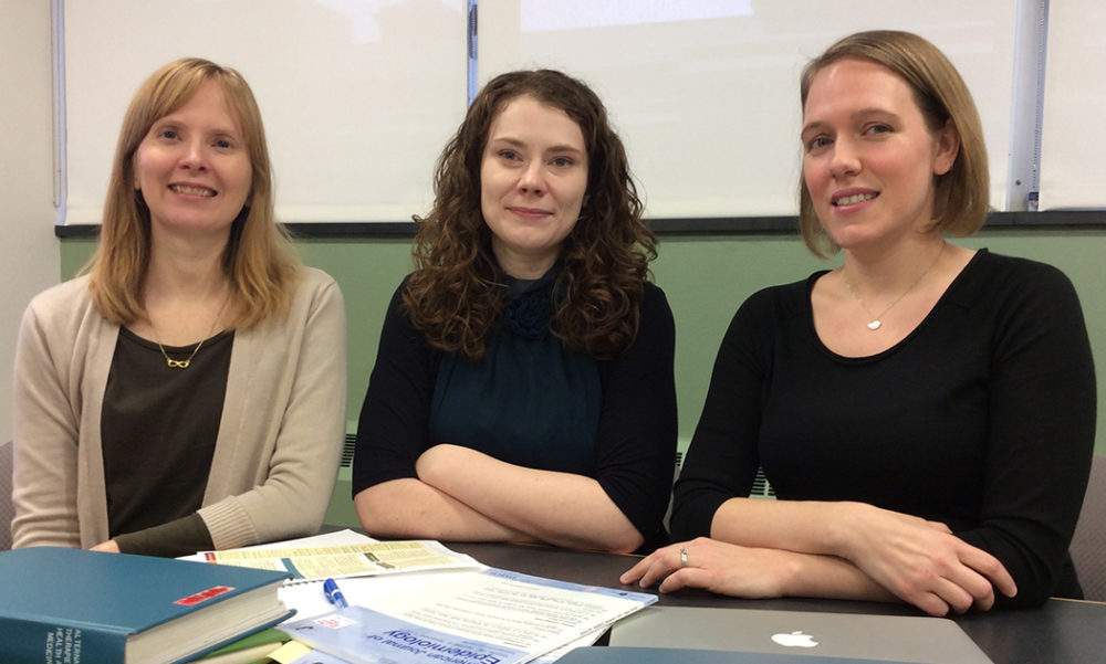 Amy Claussen, Caitlin Bakker, Nicole Theis-Mahon