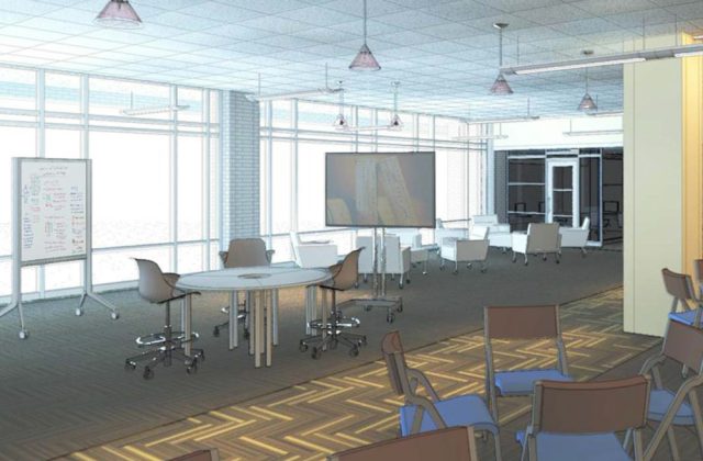 Interior view of Collaboration Studio