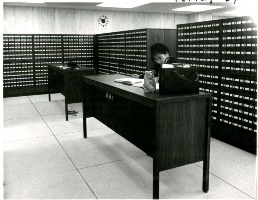 Wilson Library card catalog, 1968, http://purl.umn.edu/226242