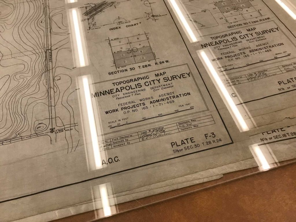 Topographic Map, City of Minneapolis Survey