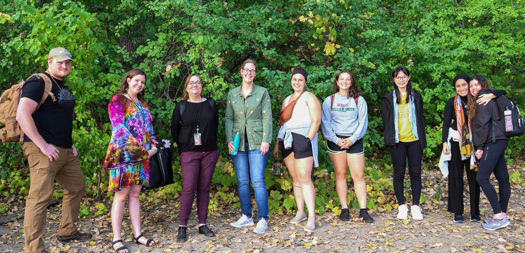 Group attending the Forest Bathing session