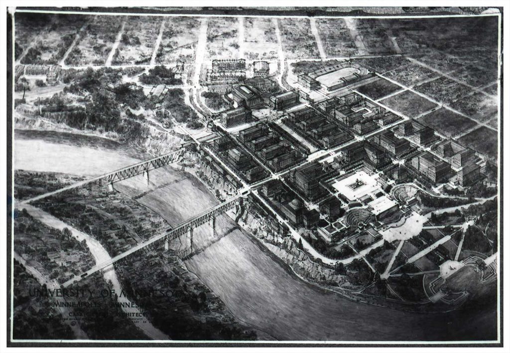 Historic view of Washington Ave. Bridge