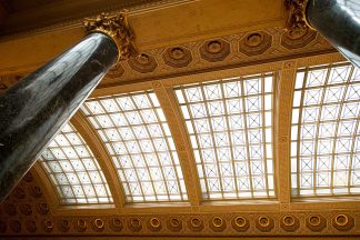 The ceiling in the Great Hall. 
