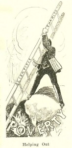 A cartoon illustrating the idea of Scientific Charity