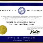Governor's Award to Borchert Map Library