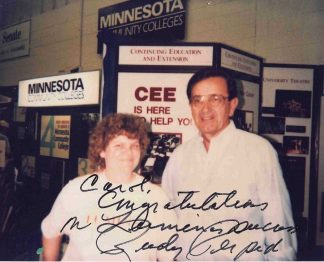 Carol with Gov. Rudy Perpich