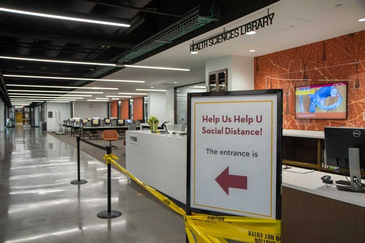 Health Sciences Library service desk