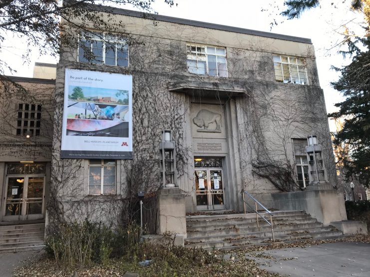 The James Ford Bell Museum of Natural History on Church Street, Minneapolis, 2017.