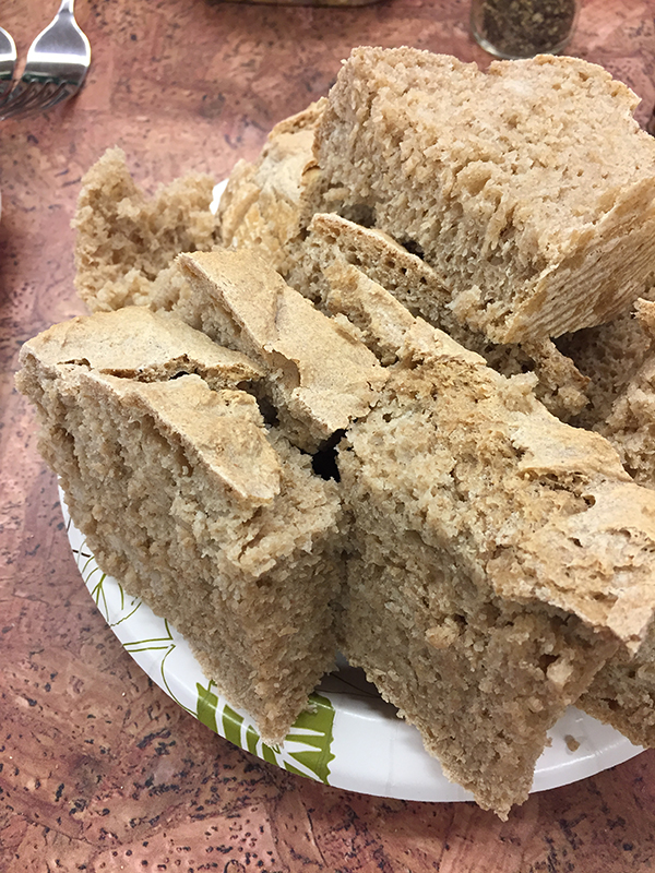 This bread from a recipe that archaeologists wrote after reverse engineering a loaf of carbonized bread found in Herculaneum, a city near Pompeii