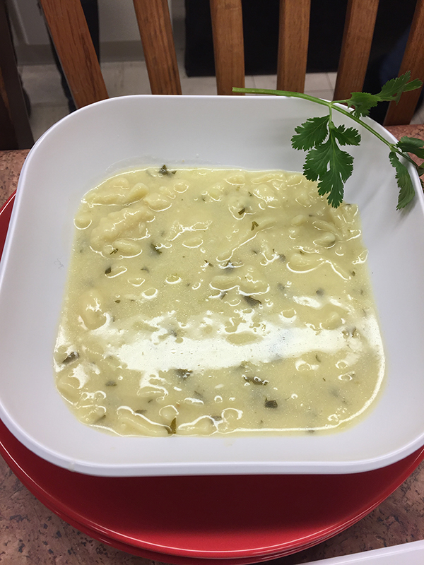 Mid-19th century German-American soup from a manuscript recipe book