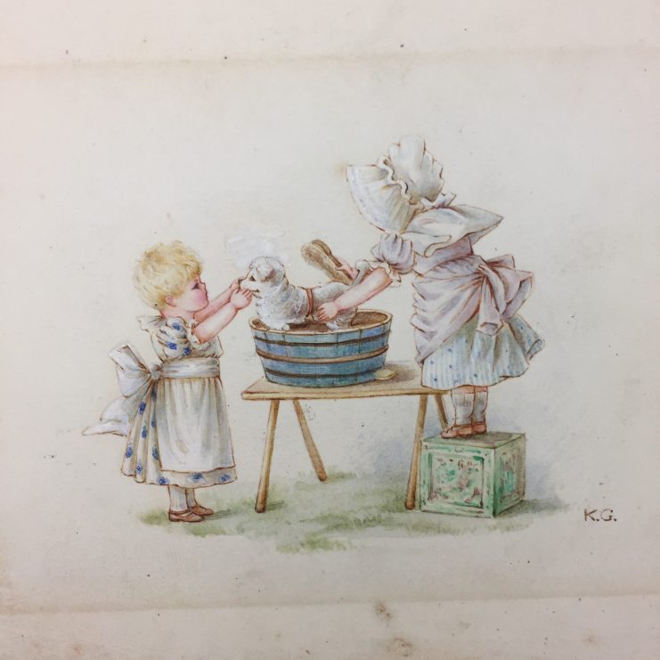 Kate Greenaway watercolor