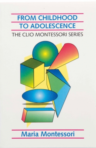 From Childhood to Adolescence poster for the CLIO Montessori Series.