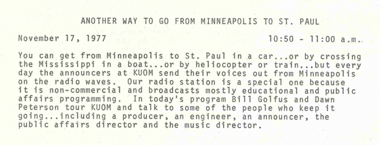 Teacher’s manual description of the program