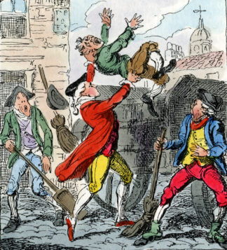 Political illustration from the exhibit