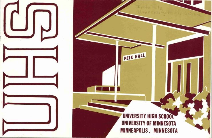 Brochure for the University High School.