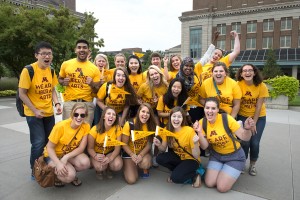 Students at Welcome Week