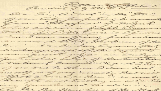 Image of a letter in 1865, asked whether an advertised patent medicine cure for masturbation really worked.