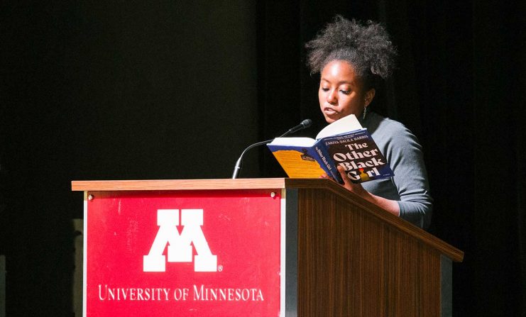 Zakiya reading