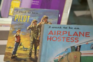 Carla Greene's children's books: “I Want to be a Pilot” and “I Want to be an Airline Hostess.” 