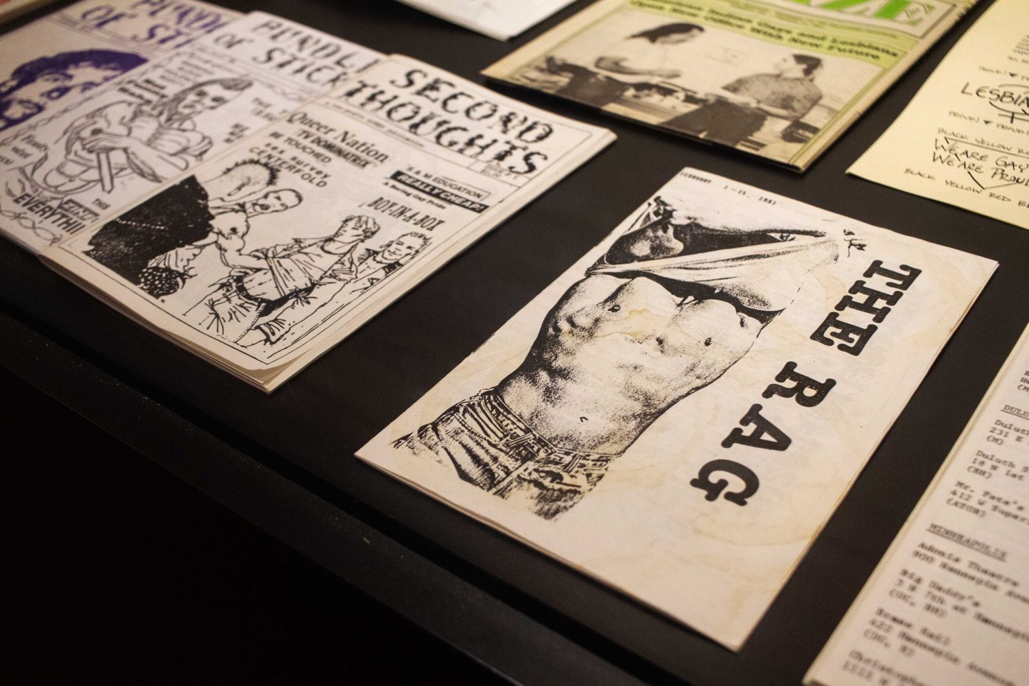 "The Rag," published on February 1981, on display at Open Book in Minneapolis, on Wednesday, Nov. 29, 2023. (Photo/Adria Carpenter)