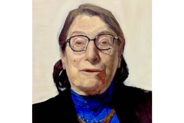 Portrait of Dora Zaidenweber by Spanish artist Félix de la Concha for his series "Portraying Memories: Portraits and Conversations with Survivors of the Shoah."