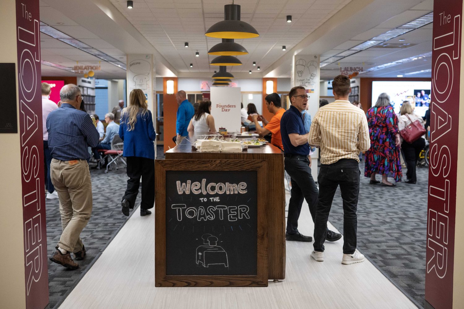 Students particpate in the Minimum Viable Product Challenge, as well as the student showcase and investor panel, for Founder's Day at Walter Library on Wednesday, May 8, 2024. (Photo/Adria Carpenter)