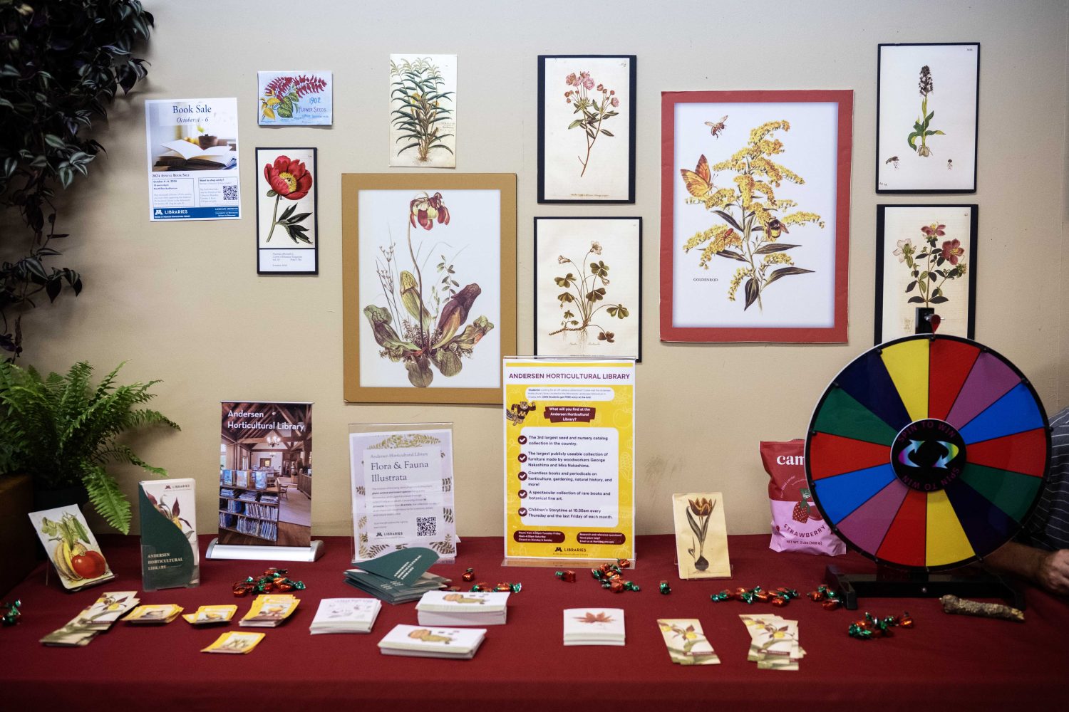 The Andersen Horticultural Library holds a booth at the Minnesota State Fair on Thursday, August 29, 2024. (Photo/Adria Carpenter)