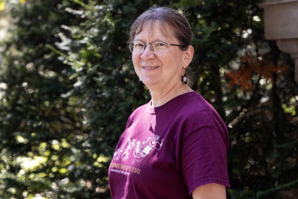 Katherine Chew poses for a portrait on Friday, August 30, 2024. After 45 years as a librarian, Chew is retiring in November. (Photo/Adria Carpenter)