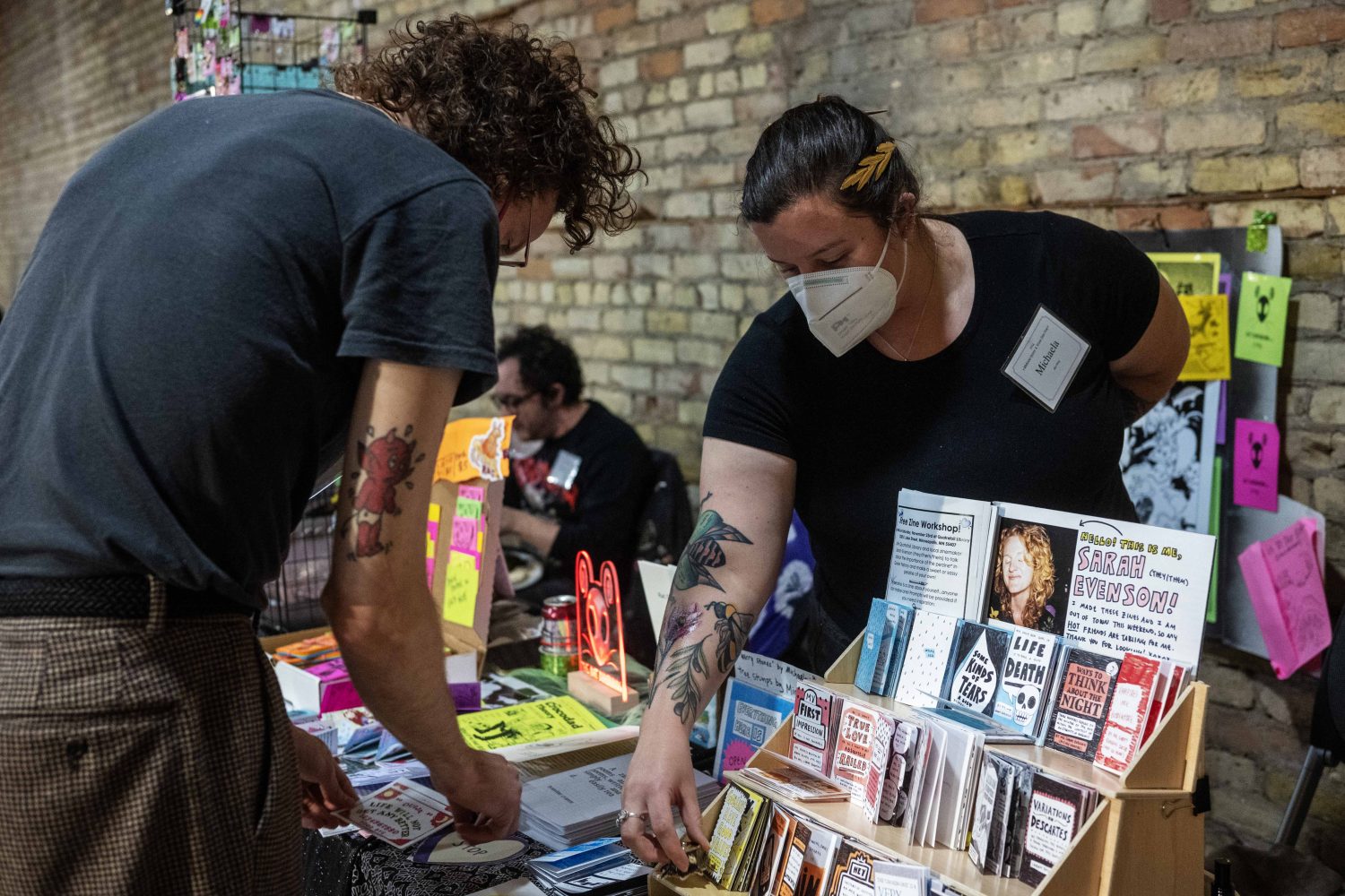 People attend the Midwest Queer and Trans Zine Fest, on Saturday, October 19, 2024. (Photo/Adria Carpenter)