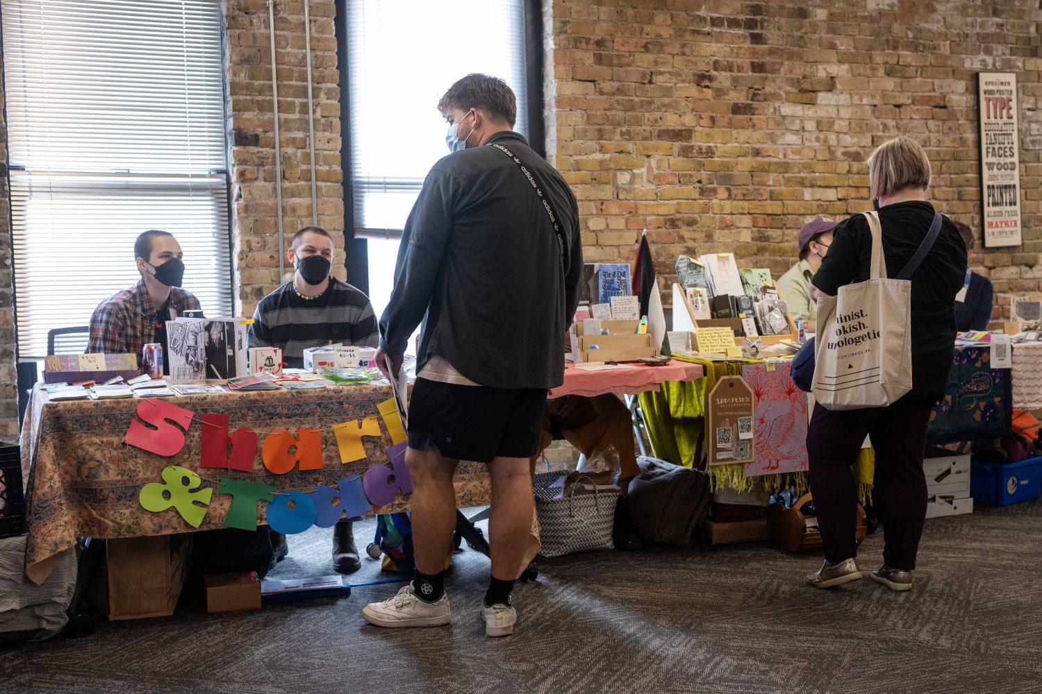 People attend the Midwest Queer and Trans Zine Fest, on Saturday, October 19, 2024. (Photo/Adria Carpenter)
