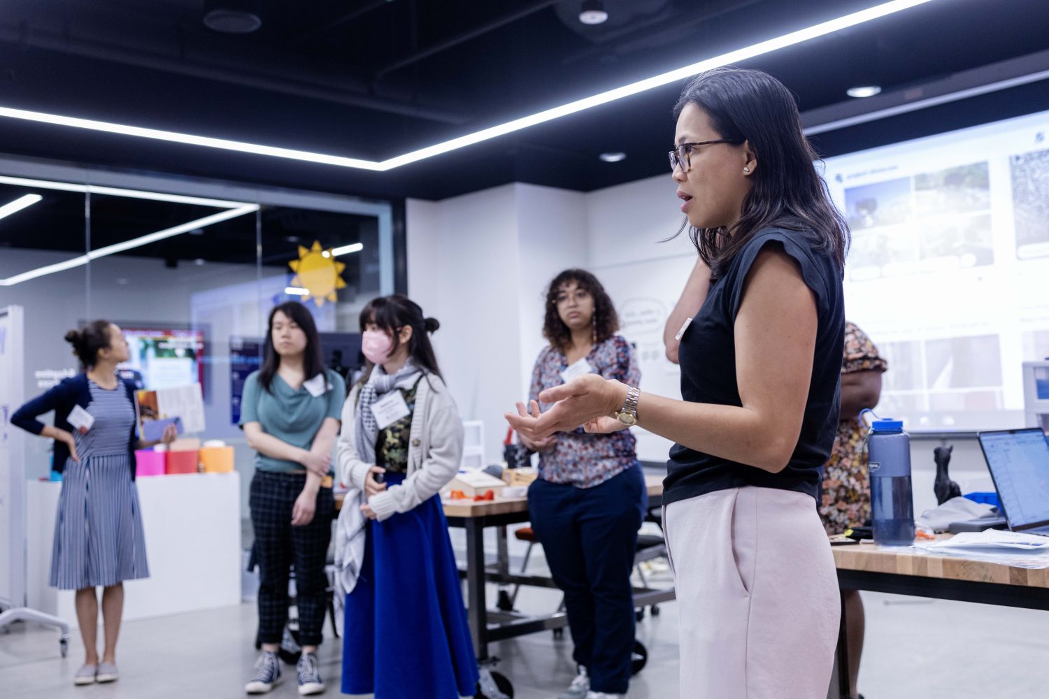 The Minnesota Institute cohort tours the Makerspace at the Health Sciences Library, on Monday, July 22, 2024 (Photo/Adria Carpenter)
