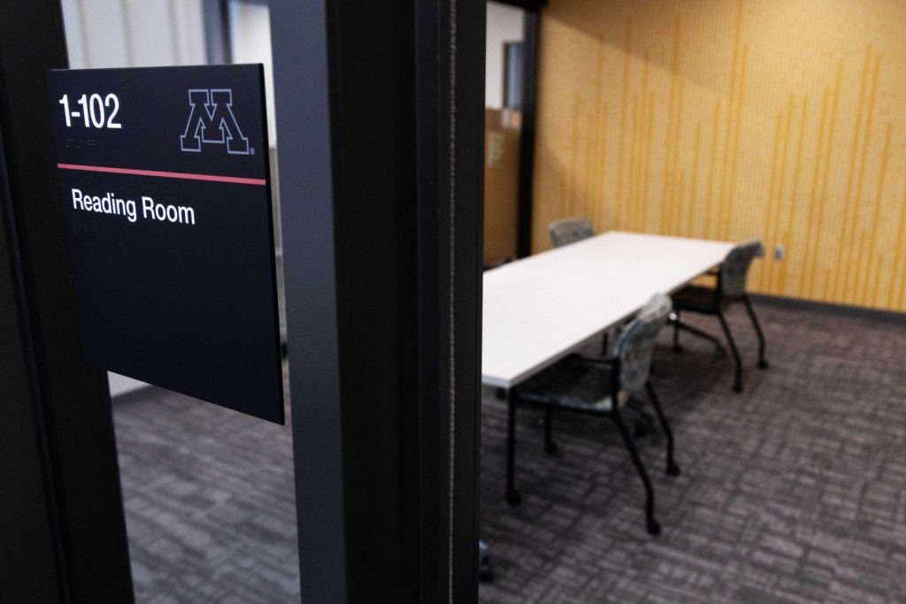 The reading room at the new off-site collections facility, on Tuesday, March 4, 2025, in Minneapolis. (Photo/Adria Carpenter)