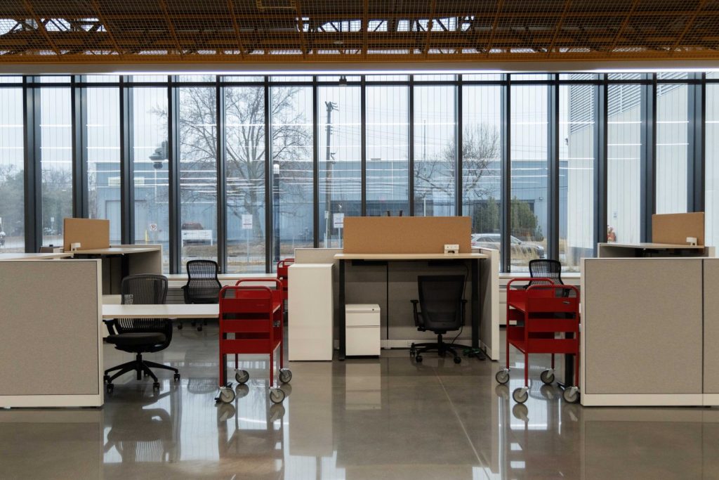 Office space at the new off-site collections facility, on Tuesday, March 4, 2025, in Minneapolis. (Photo/Adria Carpenter)
