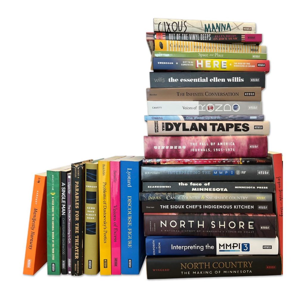 A stack of books with colorful covers