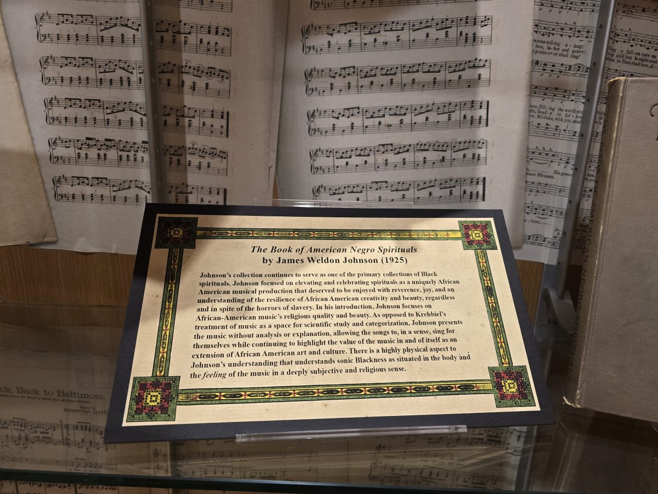 James Weldon Johnson's "The Book of American Negro Spirituals." (Photo/Karen Carmody-McIntosh)
