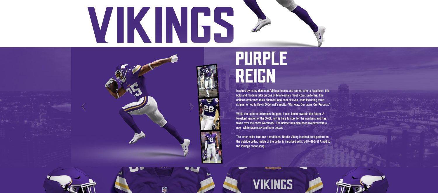 Charlie Polz' Minnesota Vikings redesign.