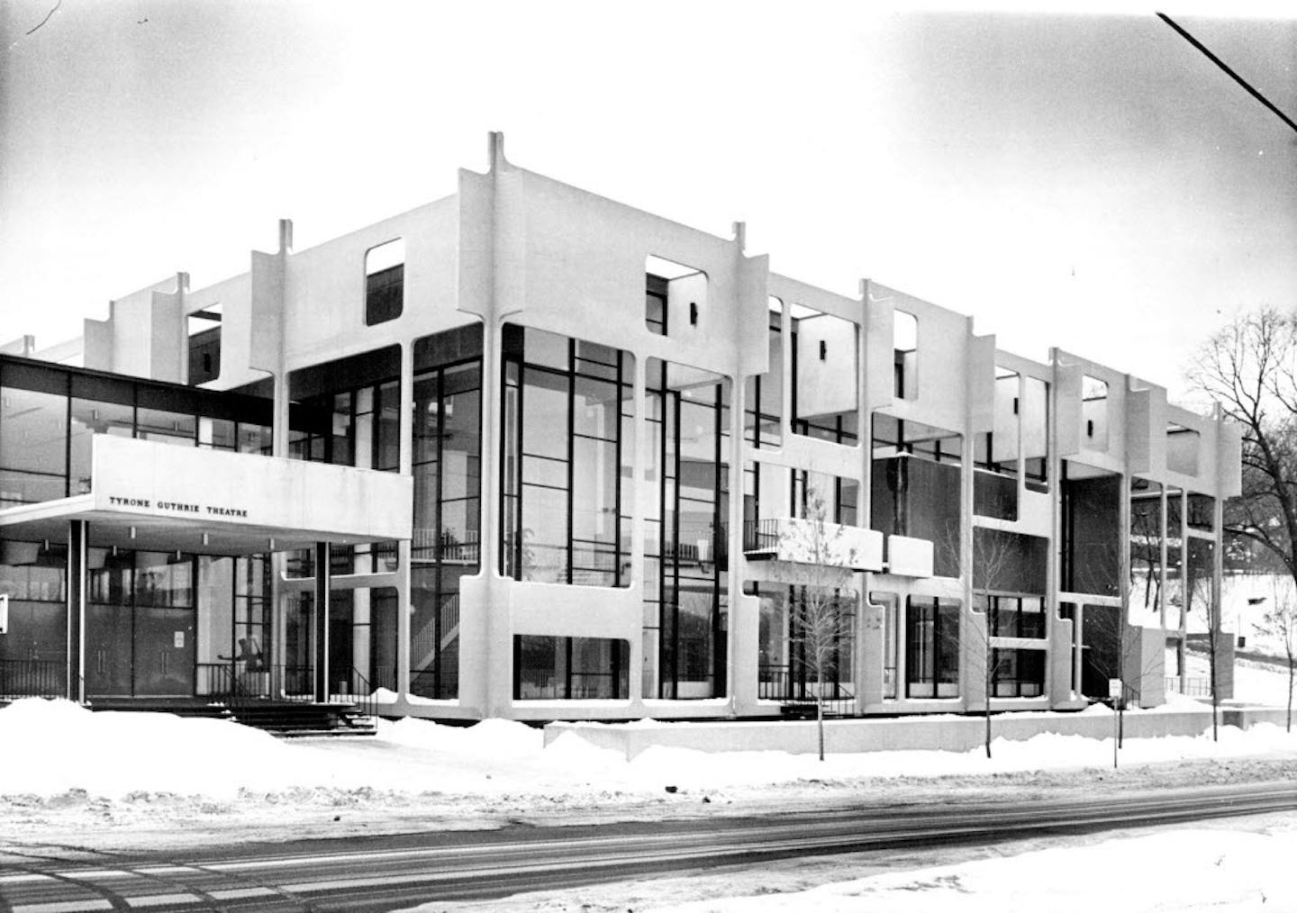 The Guthrie Theater at its old location off Hennepin Avenue, photographed in 1965. (Jack Gillis / Star Tribune)