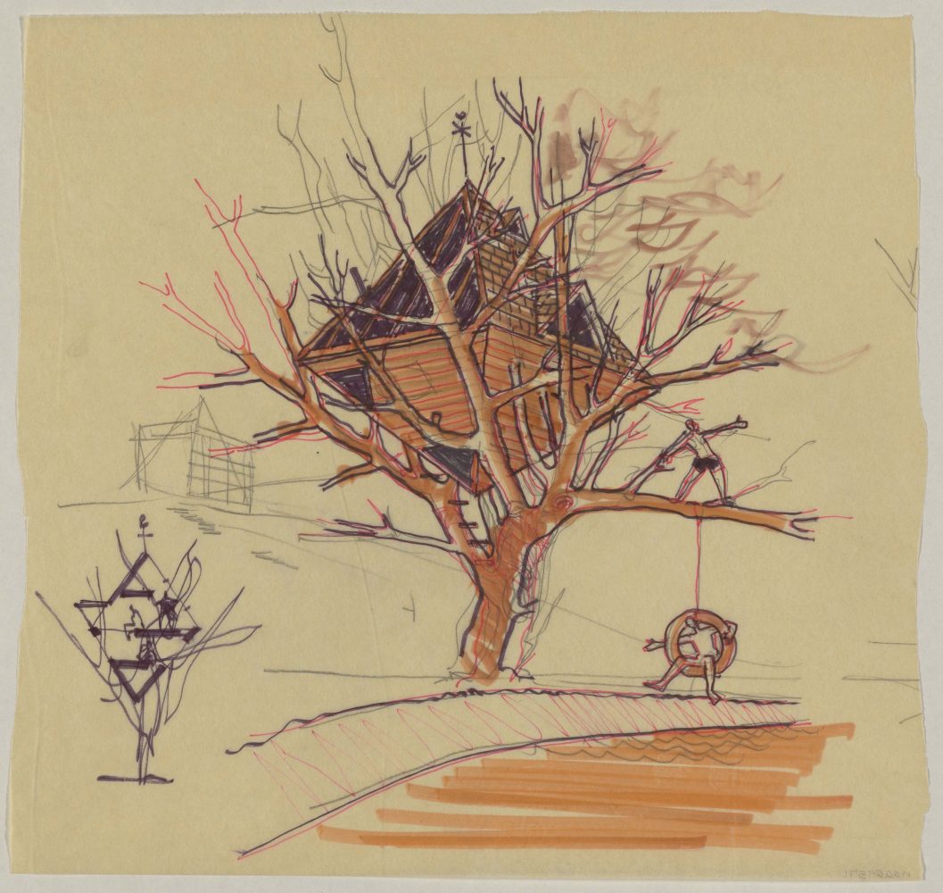 Treehouse Study, Ralph Rapson & Associates, undated