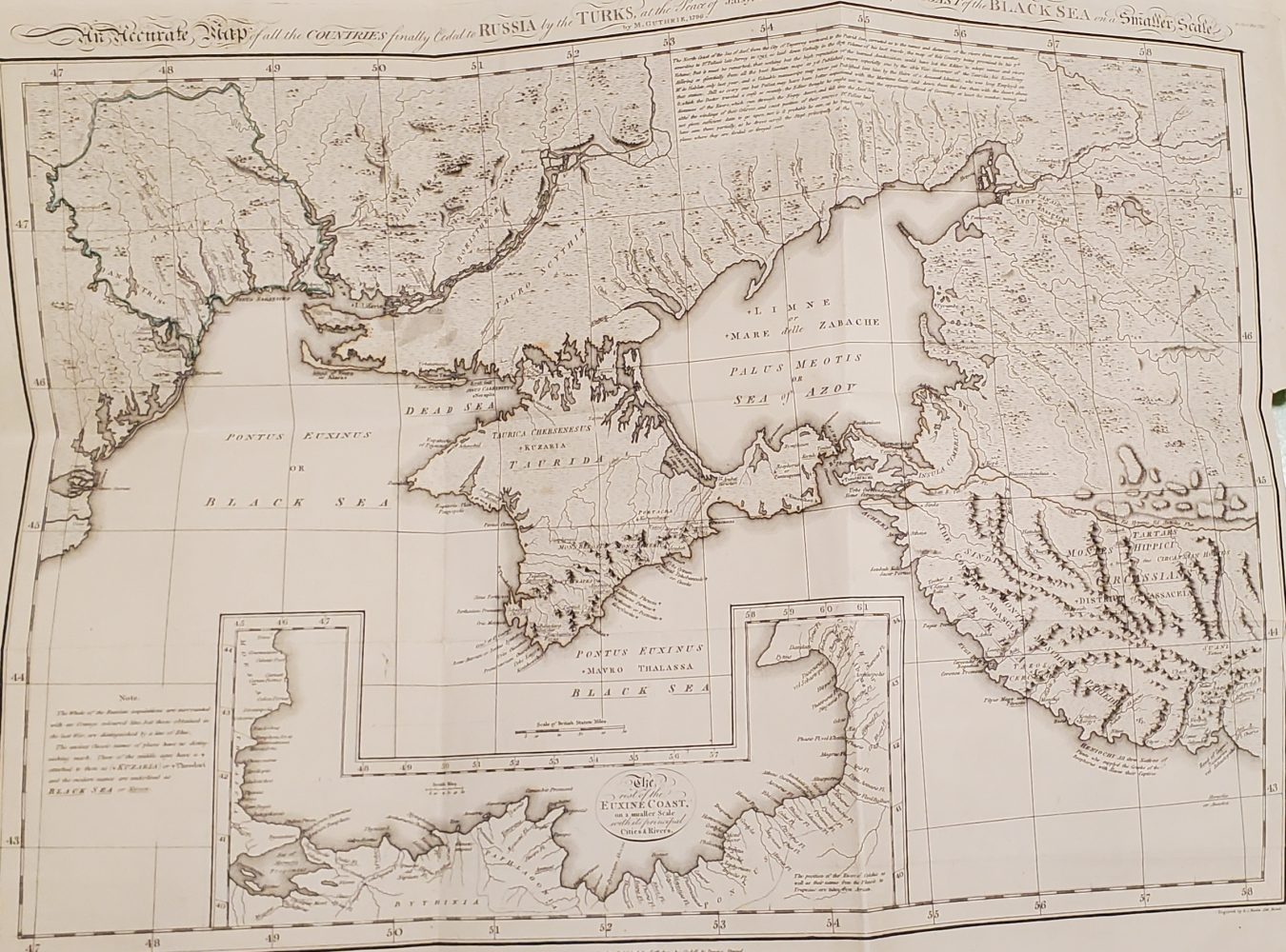 Map showing the Crimean peninsula.