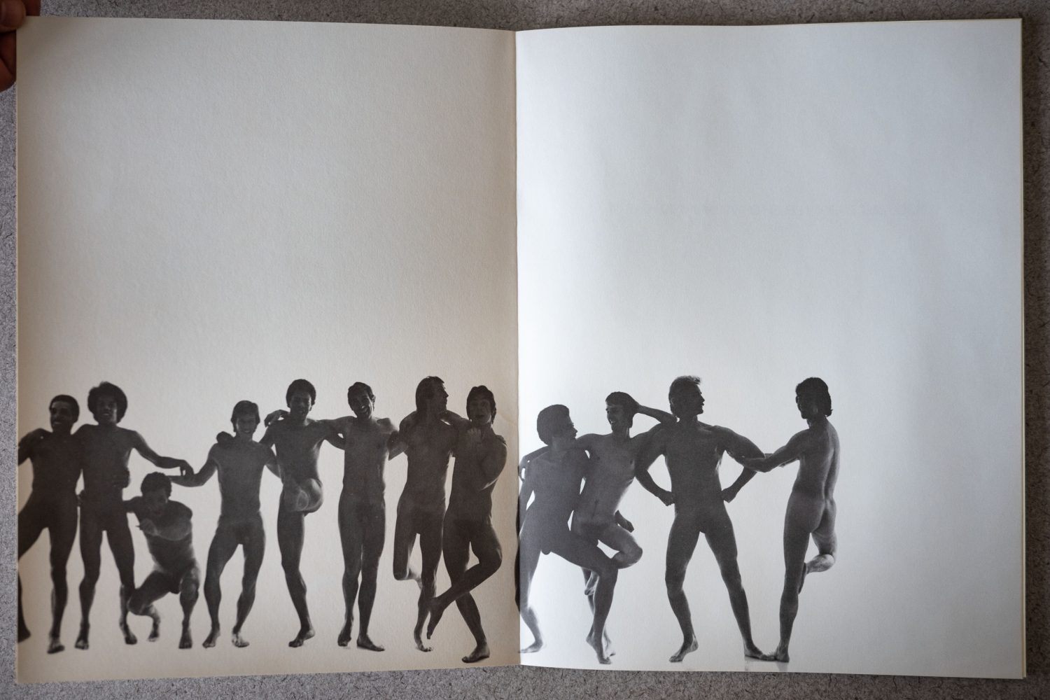 The inside flap of Roy Blakey's photo book, "He," photographed on Friday, May 22, 2026, in Minneapolis, Minnesota. (Photo/Adria Carpenter)