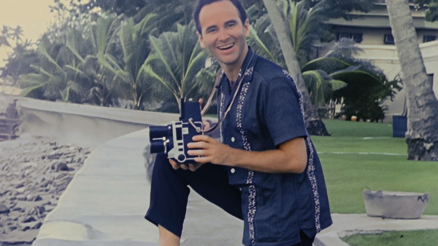Roy Blakey traveling with his camera. Courtesy of Keri Pickett.