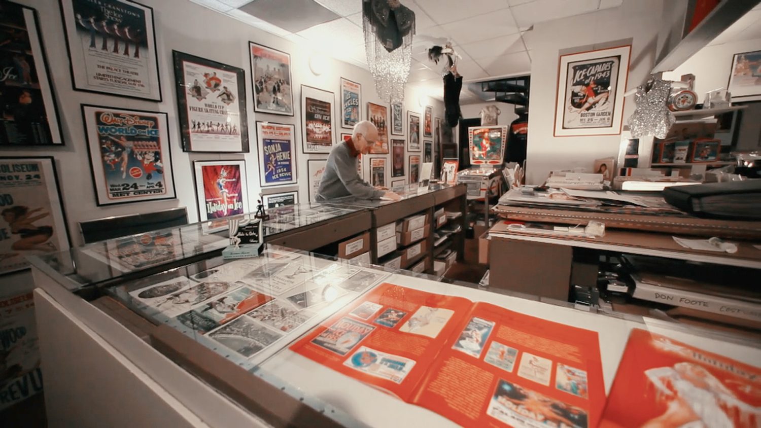 Roy Blakey in his archives. Courtesy of Keri Pickett.