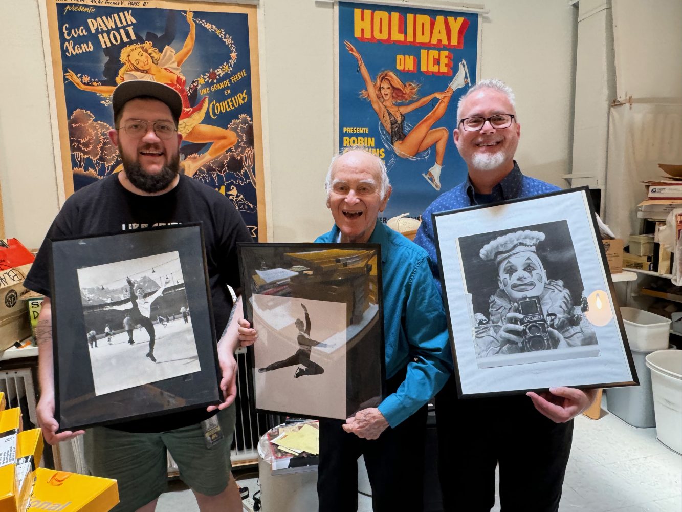 The Tretter team poses for a picture with Roy Blakey. Courtesy of Keri Pickett.